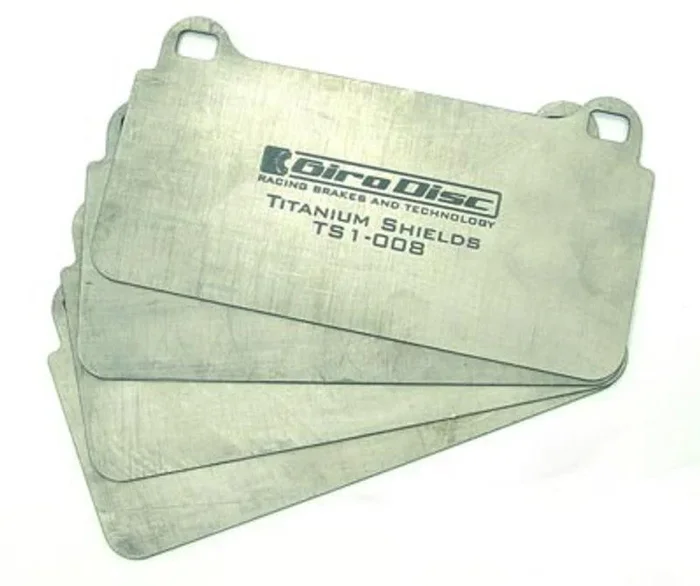 GiroDisc 2018+ Subaru WRX STI (Requires Trimmed Rear Pads) Rear Titanium Pad Shields0.24 lb