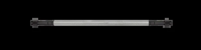 Goodridge 30in Universal Brake Line Assembly w/Black Zinc Fittings & Clear Hose
