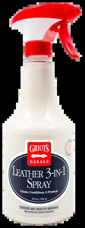 Griots Garage Leather 3-in-1 Spray – 22oz