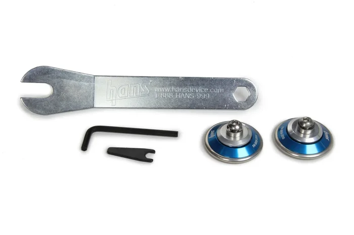 Hans Helmet Post Anchors Pro Blue Alum