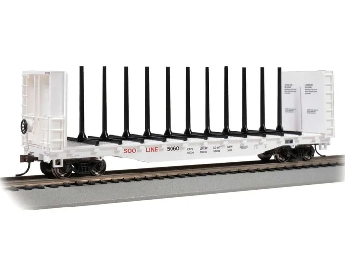 HO 52 Center-Beam Flat Car SOO LINE #5060