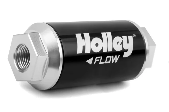 Holley Billet HP Fuel Filter – 3/8NPT 100-Micron 175GPH