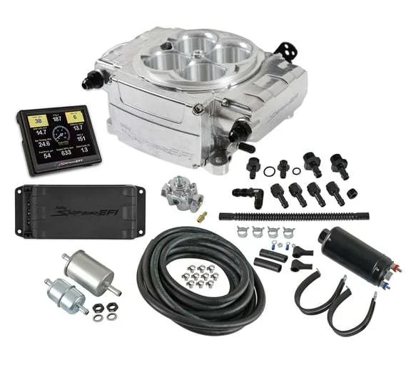 Holley Sniper 2 EFI Master Kit Polished w/PDM
