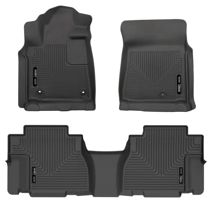 Husky Liners 12-22 Toyota Sequoia Weatherbeater Front & 2nd Seat Floor Liners – Black