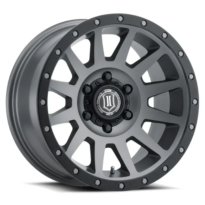 ICON Compression 17×8.5 6×5.5 0mm Offset 4.75in BS 106.1mm Bore Titanium Wheel