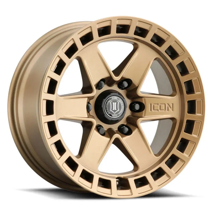 ICON Raider 17×8.5 6×120 0mm Offset 4.75in BS Satin Brass Wheel
