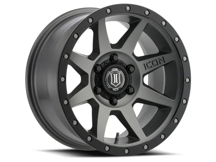 ICON Rebound 17×8.5 6×5.5 25mm Offset 5.75in BS 95.1mm Bore Titanium Wheel