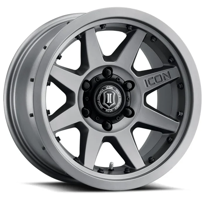 ICON Rebound Pro 17×8.5 6×135 6mm Offset 5in BS 87.1mm Bore Titanium Wheel