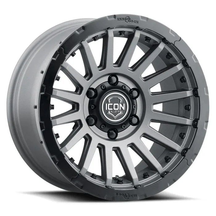 ICON Recon Pro 17×8.5 6×5.5 0mm Offset 4.75in BS 106.1mm Bore Charcoal Wheel37.0 lb