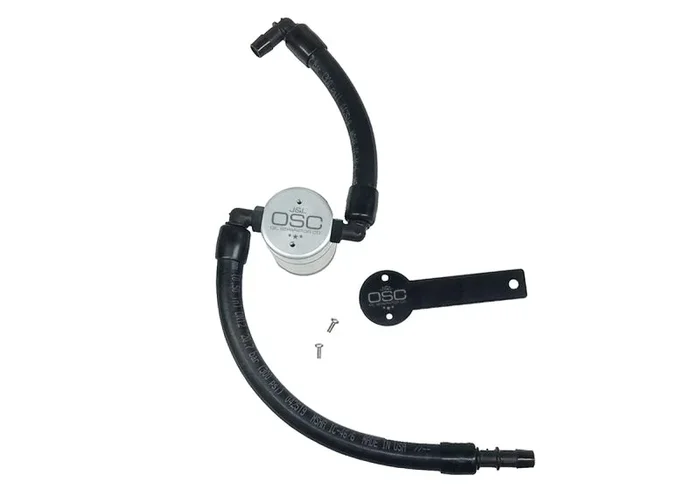 J&L 2019-2024 Dodge Ram 1500 5.7L Oil Separator 3.0 Passenger Side – Clear Anodized1.4 lb