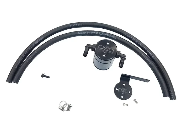 J&L 95-04 Toyota Tacoma/4Runner 3.4L Driver Side Oil Separator 3.0 – Black Anodized