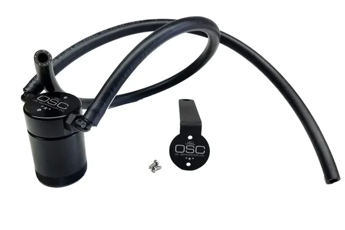 J&L 97-13 Chevy/GM Truck/SUV 4.8L/5.3L/6.0L/6.2L Driver Side Oil Separator 3.0 – Black Anodized1.7 lb