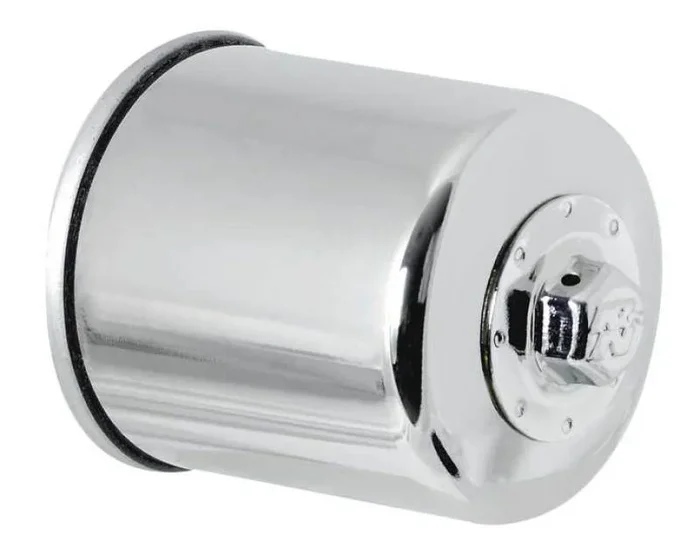 K&N Honda / Kawasaki / Yamaha / Polaris / Victory 2.688in OD x 3.344in H Oil Filter – Chrome