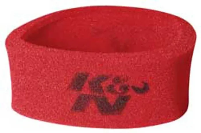 K&N Universal Airforce Pre-Cleaner Air Filter Foam Wrap – Round Straight – Red