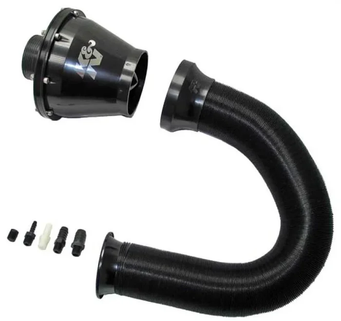 K&N Universal Apollo Black Cold Air Intake – 70mm OD FLG PP2.1 lb