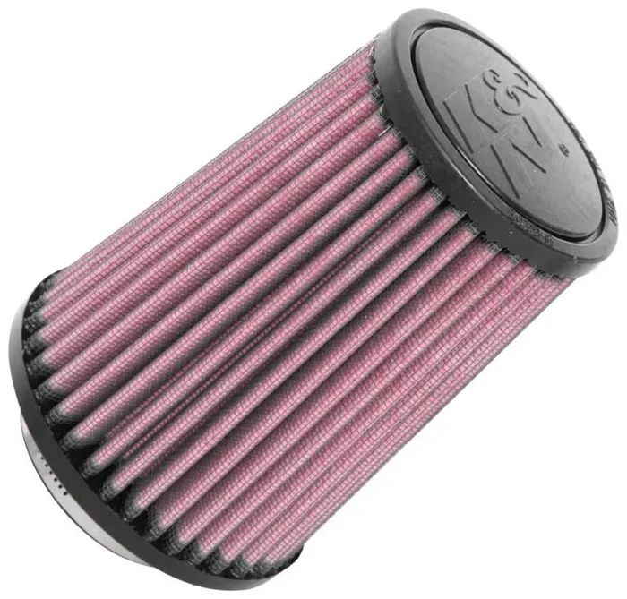 K&N Universal Rubber Filter 2-1/2in Flg / 4-1/2in OD B / 3-1/2in OD T / 6in H – Black Top