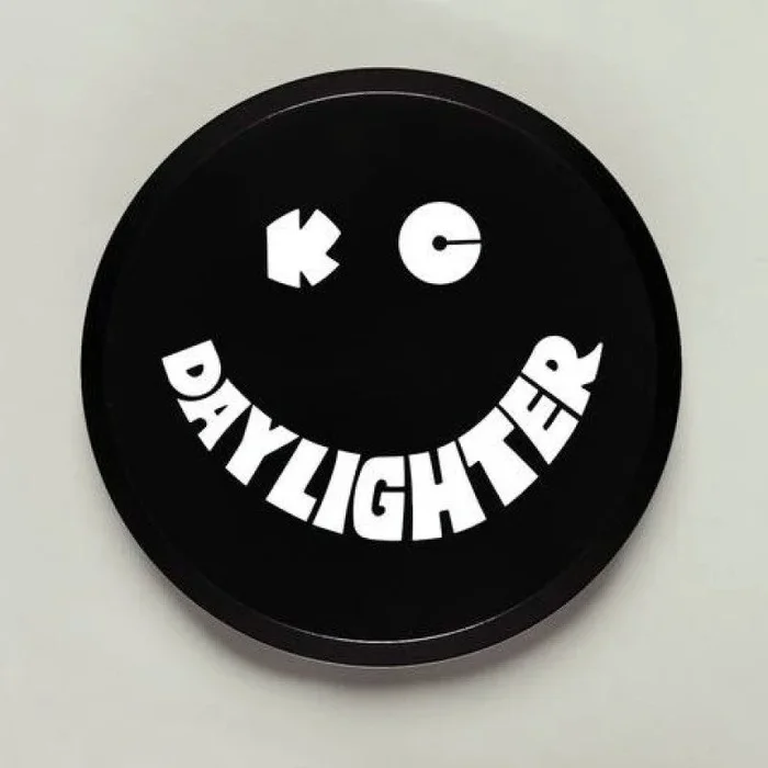KC HiLiTES 6in. Round Hard Cover for Daylighter/SlimLite/Pro-Sport (Single) – Black w/White Smile