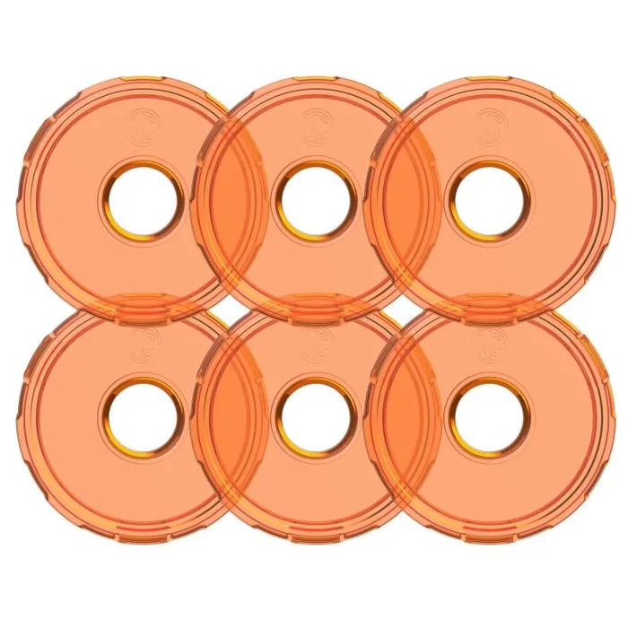 KC HiLiTES Cyclone V2 LED – Replacement Lens – Amber – 6-PK