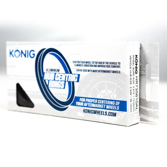 Konig Aluminum Hub Ring Set (4pcs) – 73.1mm O.D. / 56.1mm I.D.