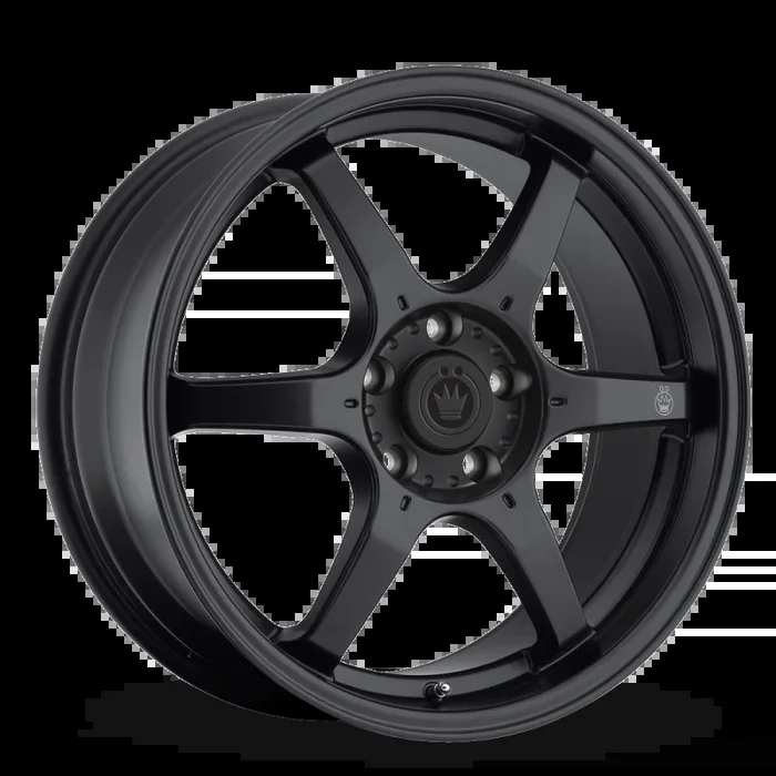 Konig Backbone 17×7.5 5×114.3 ET45 Matte Black Milling Logo on Spoke