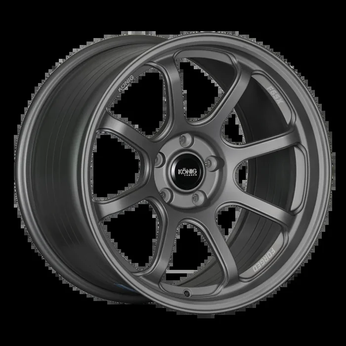 Konig Forged F6SX 18×10.5 5×114.3 ET25 Satin Grey Wheel (Knurled Bead)