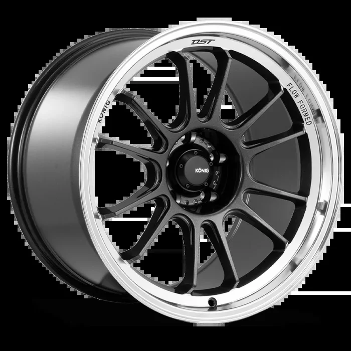 Konig Hypergram 17×8 4×100 ET45 Metallic Carbon w/ Machined Lip20.2 lb
