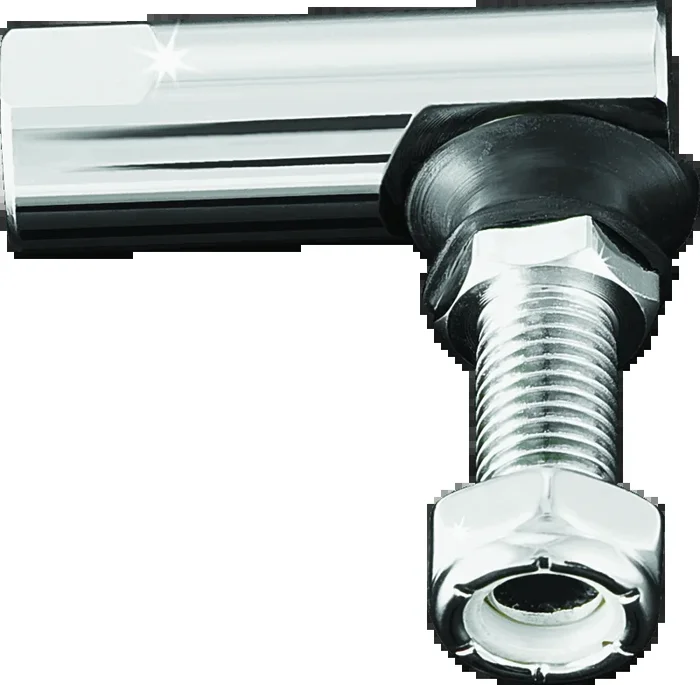 Kuryakyn Barrel Style Right Hand Female 5/16in-24 Threads Chrome