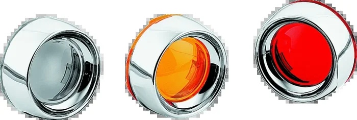 Kuryakyn Deep Dish Bezel With Smoke Lens Chrome