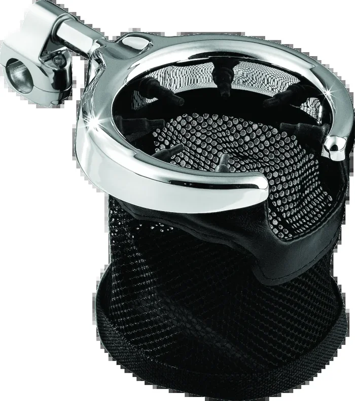 Kuryakyn Drink Holder With Basket 1-1/4in Mount Chrome