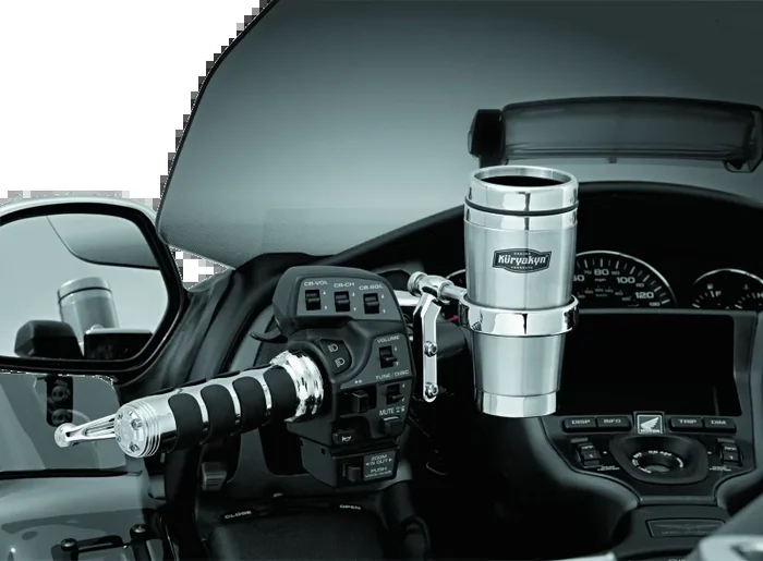 Kuryakyn Drink Holder With Stainless Steel Mug For Perch Mount Chrome