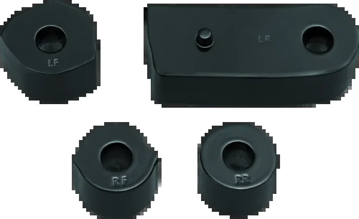 Kuryakyn Driver Floorboard Spacers 18-Up Softail Models Gloss Black1.1 lb