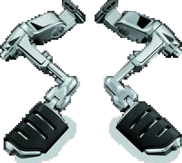 Kuryakyn Ergo III Adjustable Mount With Trident Dually ISO Pegs Chrome