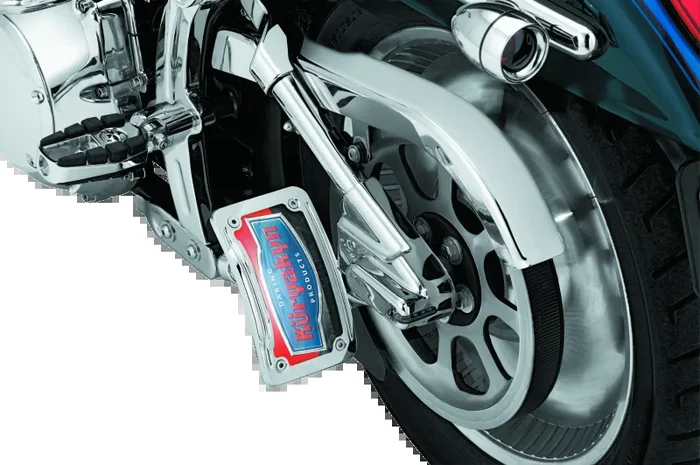 Kuryakyn Lighted Curved Vertical Side Mount License Plate Holder