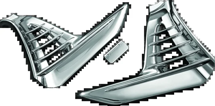 Kuryakyn Louvered Battery Box Cover 01-10 GL1800 Chrome