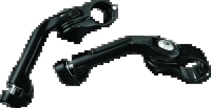 Kuryakyn Tour Tech 6in Back Arms With 1-1/4in Clamps Without Pegs Black