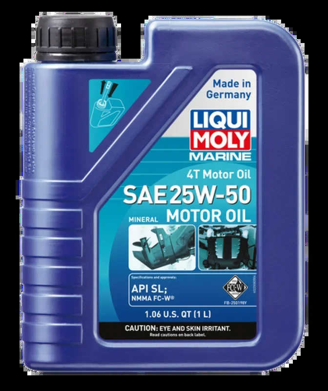 LIQUI MOLY 1L Marine 4T Motor Oil SAE 25W50