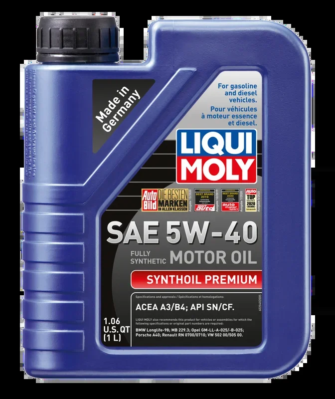 LIQUI MOLY 1L Synthoil Premium Motor Oil SAE 5W40