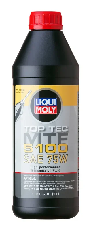 LIQUI MOLY 1L Top Tec MTF 5100 Gear Oil SAE 75W12.8 lb