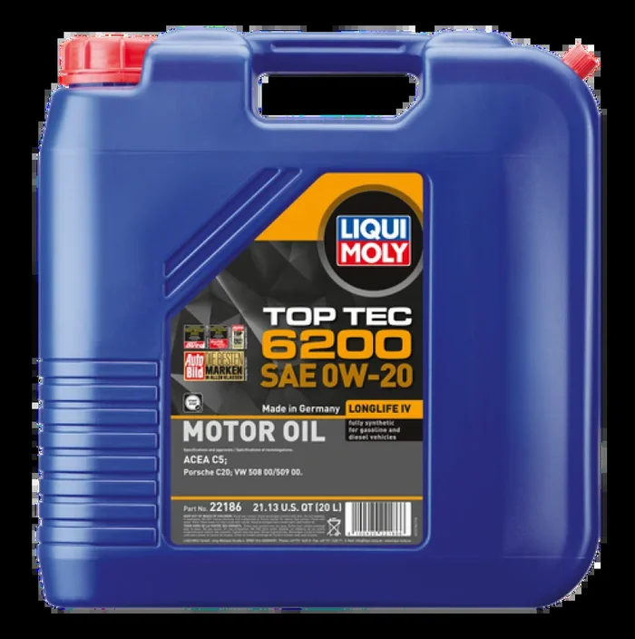 LIQUI MOLY 20L Top Tec 6200 Motor Oil SAE 0W20