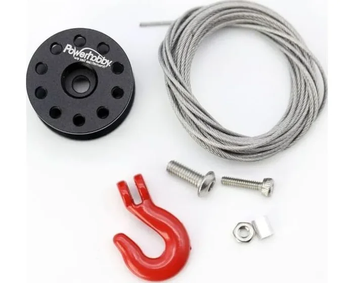Low Profile 25T Servo Winch Spool Kit Black