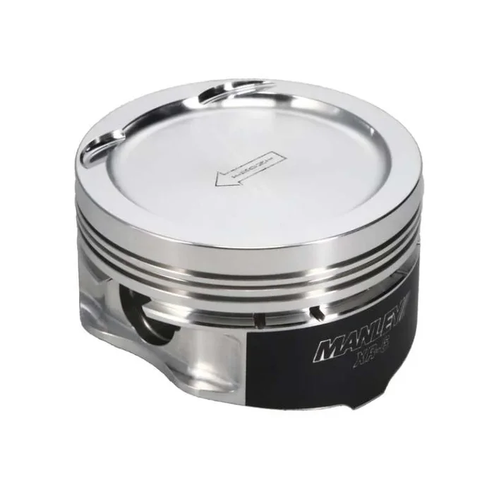 Manley Nissan SR20DE Piston Set – 87.00mm Bore 1.260in CH, -12.00 CC