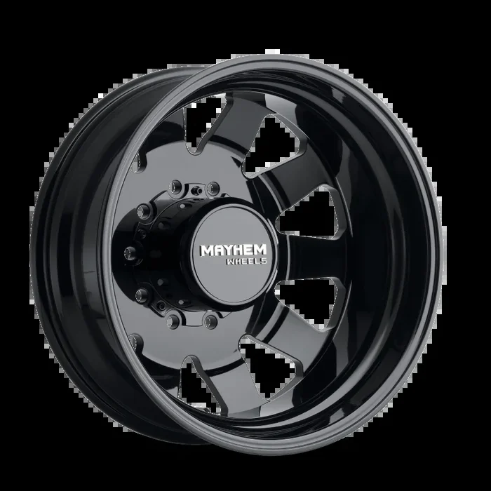 Mayhem 8181 Challenger Dually 22×8.25 / 10×225 BP / 169mm Offset / 170.1mm Hub Full Black Wheel