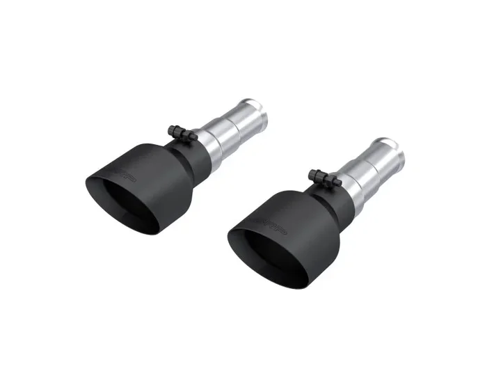 MBRP 19-24 Ram 1500 5.7L Hemi 3in Inlet 5in OD Dual Wall Angle Cut T304 BLK Tips – Pairs