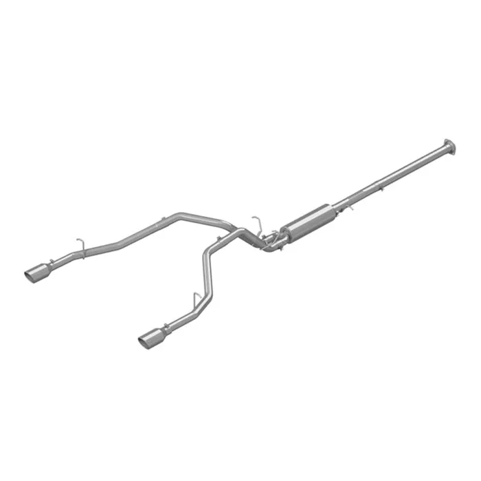 MBRP 2019 Ram 1500 5.7L (CrewCab & QuadCab ONLY) 2.5in Cat Back Dual Split Rear w/ 4.5in Tip – T304