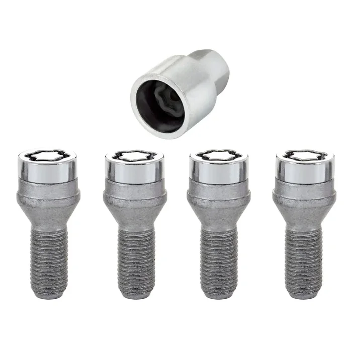 McGard Wheel Lock Bolt Set – 4pk. (Cone Seat) M14X1.25 / 17mm Hex / 27.3mm Shank Length – Chrome1.1 lb