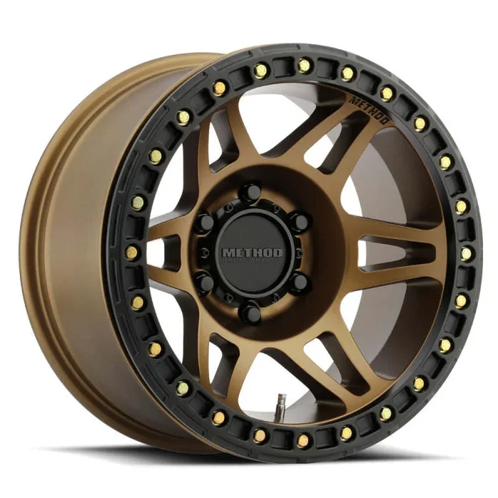 Method MR106 Beadlock 17×9 -44mm Offset 8×6.5 130.81mm CB Method Bronze w/BH-H36125 Wheel