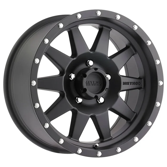 Method MR301 The Standard 15×7 -6mm Offset 5×4.5 83mm CB Matte Black Wheel