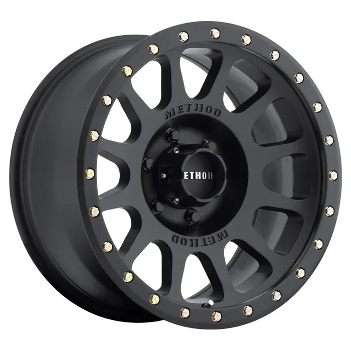 Method MR305 NV 17×8.5 0mm Offset 6×5.5 108mm CB Matte Black Wheel
