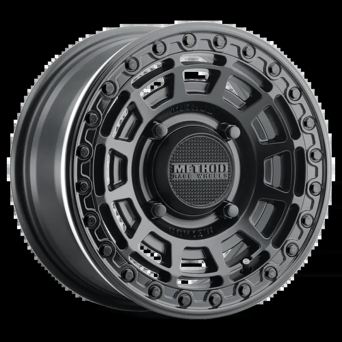 Method MR415 Beadlock 15×7 / 5+2/38mm Offset / 5×4.5 / 76mm CB Matte Black Wheel – Gloss Black Ring