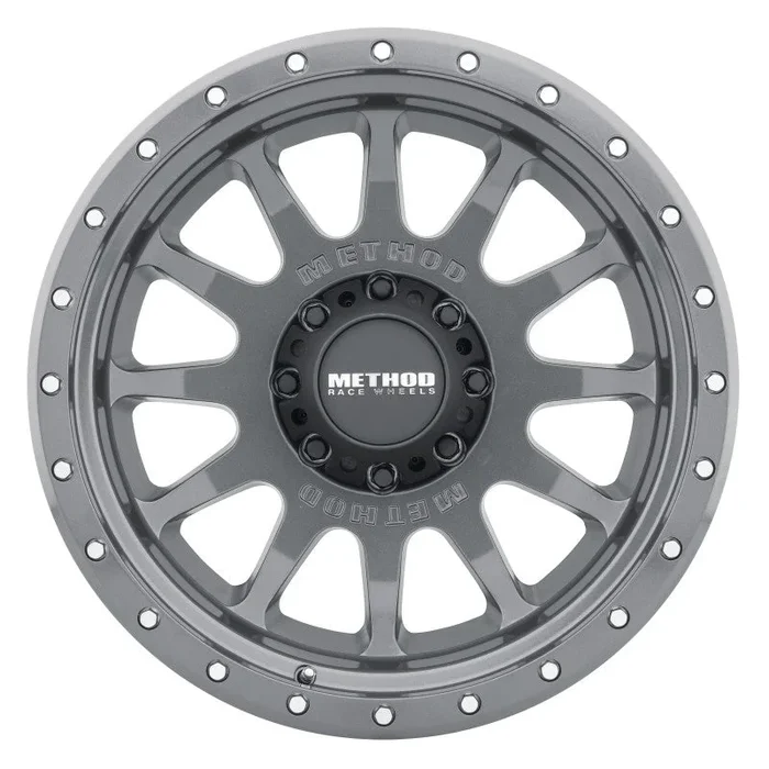 Method MR605 NV 20×10 -24mm Offset 8×170 124.9mm CB Gloss Titanium Wheel